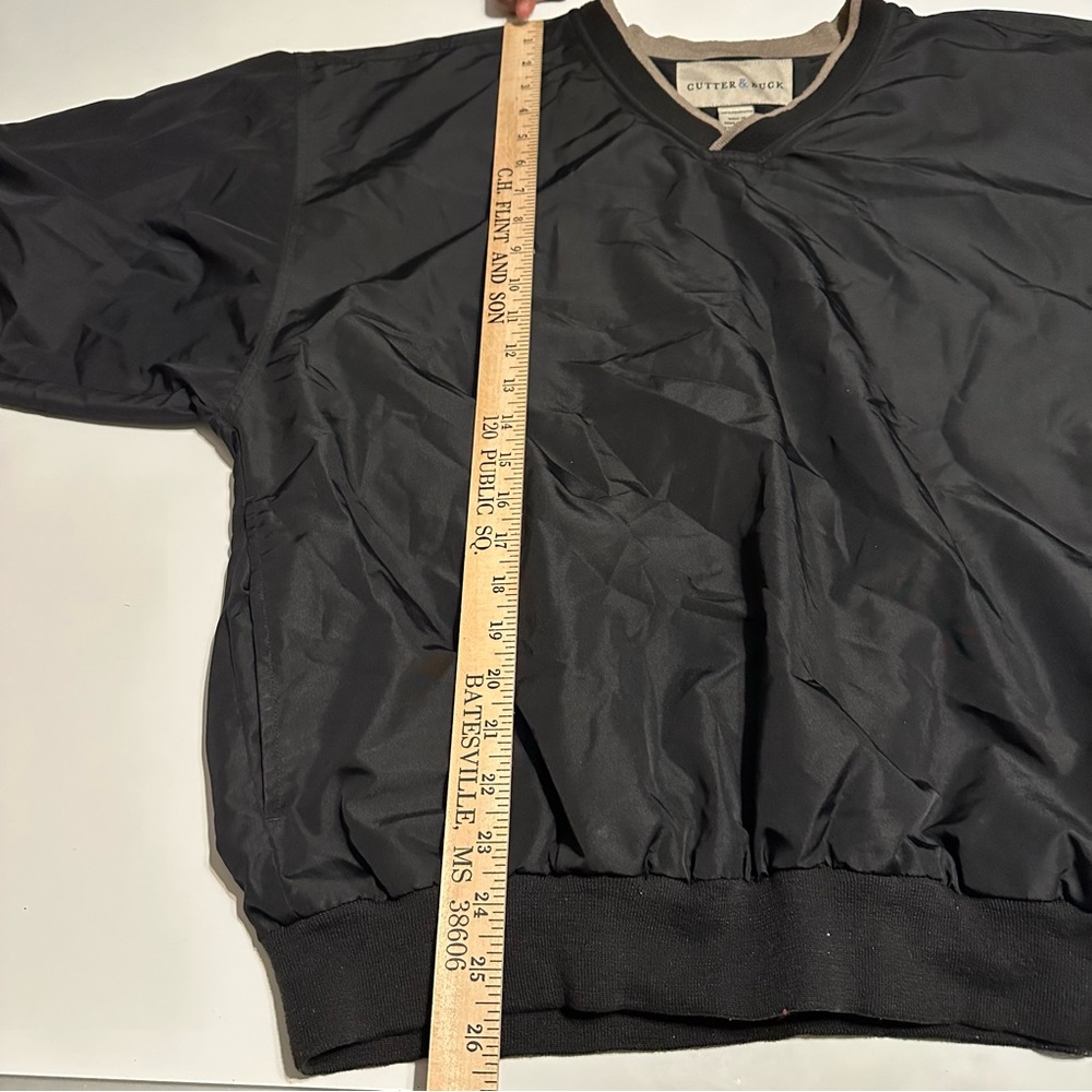 Cutter Buck Men Large Black Windbreaker Shirt - Picture 3 of 8